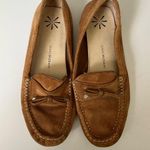 Isaac Mizrahi  8.5 brown leather moccasins Photo 0