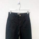 Marine layer [] Bridget Twill High Rise Flare Pants Faded Black Utility Pockets Photo 9