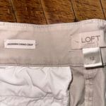 Loft tan minimalist size 12 Modern Chino business casual crop pants Photo 1