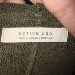 Active USA olive v-neck lightweight hoodie Photo 1