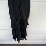 Vintage After Dark Women’s L Tiered Ruffle Whimsigoth Goth Dark Romantic Dress Black Size L Photo 6