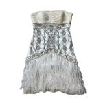 Sue Wong NWT  9020’s flapper style strapless mini feather needed dress sz 4 Photo 4