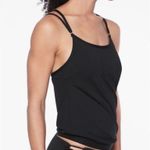 Athleta  Black Bra Sized Blousy Tankini Top Photo 5
