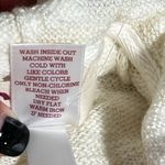 SO  sz XS juniors slubbed hooded sweater ivory ribbed trim one pocket long sleeve Photo 5