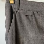 ZARA  charcoal gray mid rise stretch 5 pocket trousers cuffed leg pants Small Photo 3