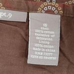 Apt. 9  Boho Print w/ Sequins Brown Skirt Photo 4