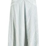 Vince Asymmetric ruched crushed-velvet midi skirt Photo 2