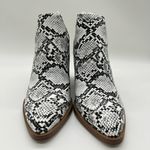 Mysoft Boots Womens 8 Black White Slip on Cutout Mid Heel Booties Western NEW‎ Photo 3