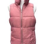 Old Navy Puffer Vest Full Zip Pink Sleeveless Pockets Size Small Fall Winter Photo 0