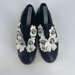 MIISTA LONDON Blanche‎ leather floral Loafers embellished size 37 size 6.5 Black Photo 5