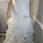 FLIRT WHITE HI LOW PROM PAGEANT BRIDE FORMAL DRESS Unsized Size undefined Photo 9