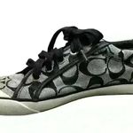 Coach Barrett II Monogram Signature C Black Gray Sneaker Size 7.5W Grey low top Photo 2