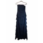 Jovani  Navy Strapless Gown - Size 8 Photo 1
