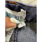 Forenza Vintage  100% Cotton Dual Side Black Velvet Stripes Straight Leg Jeans 8 Photo 4