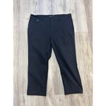 Ralph Lauren Lauren Ralph‎ Lauren Women's Cropped Pants Size 16 Black Cotton Blend Photo 1