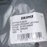 SKIMS  Cotton Fleece Classic Straight Leg Sweatpants Spruce Small NEW Photo 6