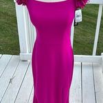 XScape  Pink Off-Shoulder Bodycon Dress for Weddings Photo 0