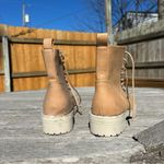 DV BY DOLCE VITA Opalus Womens Zipper Lace Up Combat Boots size 7 Tan Photo 4
