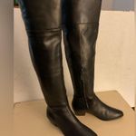 Elie Tahari Black Leather over Knee-High Pompeii Boots size 6.5 Photo 4
