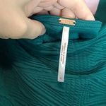 Free People  VIOLET MINI DRESS PUFF SLEEVES TIE BACK EMERALD GREEN SMALL Photo 11