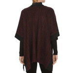 White House | Black Market Burgundy Shawl Cardigan Wrap Sweater Size XS / Small Photo 2