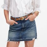 Madewell  Postage-Stamp Denim‎ Mini Skirt Croswell Wash Size 32 Photo 10