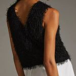 Anthropologie  Current Air Textured Sparkle Top black size small Photo 1