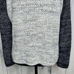 Talbots Sweater Womens Sz M Sparkly Full Zip Colorblock Pockets Gray Navy Photo 11