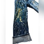 Lee Thrashed Bleach 90s Vintage Jeans 27β High Waisted Bootcut Dark Wash Denim Photo 1