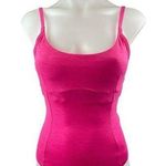 Outdoor Voices  Pink Sleeveless Scoop Back Thong One Piece Swimsuit Swimwear XS Photo 0