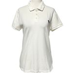Abercrombie & Fitch Y2K Moose Logo Short Sleeve Polo Shirt White Size Medium Photo 0