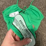 PacSun  LA Hearts Green Laurel Cutout Halter One Piece Swimsuit NWT Photo 6