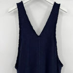 Kleën Linen Viscose Blend‎ Wide Leg Jumpsuit Dark Navy Blue Women’s Size Medium Photo 5
