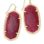 Kendra Scott Burgundy Danielle Earrings Photo 0