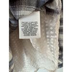 Holding Horses  Blue White Plaid Flannel Western Chiffon Back Shirt Size Small Photo 7