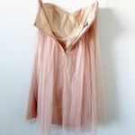 Jenny Yoo Collection Strapless Tulle Bridesmaid Mini Dress in Blush Pink Photo 7