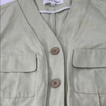 Calvin Klein  Sage Green Button-Up Jacket Photo 3