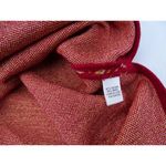 St. John  Sport Red Gold Metallic Shimmer Patterned Stretch Cocktail Knit Dress L Photo 4