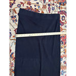 Ralph Lauren  Black Knit Pencil Skirt 100% Cotton Women’s Size M Mid-Length Photo 4
