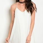 LOVERICHE NWT Sz L Gorgeous Spaghetti Strap Chiffon Slip Dress In Off White Photo 3
