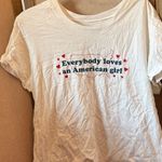 Everybody loves an American girl White Graphic T Photo 0