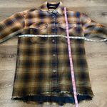 We The Free Free People Anneli Plaid Shirt Jacket Shacket Size Small Navy Tobacco Photo 11