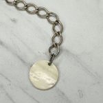 Mother of Pearl Coconut Shell Beaded Chain Belt One Size (OS) Boho ✨ Silver Photo 13