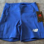 New Balance DRY Blue Performance Fitted Bike Shorts Small NWT Moisture Wicking Photo 1