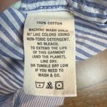 Alex Mill NWT Cropped Jo Shirt Button Down Stripped Cotton Navy Blue White Sz XL Photo 4