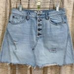 Free People We The Free by  A-Line Denim Skirt in Montauk Photo 0