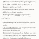 Lands’ End Women’s Square Neck Underwire Tankini Top Size 6 D NWT Red Photo 11