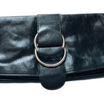 HOBO International Black Leather Foldover Clutch Wallet Photo 0