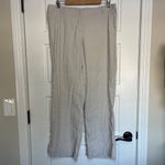 J. Jill Wide Leg Pants Women's Size 12 Stretch Khaki Linen Rayon Blend FLAW Tan Photo 1