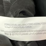 Bershka Women's Black Vegan Faux Leather Zip Up Notch Collar Moto Coat Jacket S Photo 3